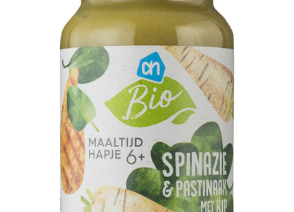 Biologisch Spinazie en pastinaak met kip 6m+