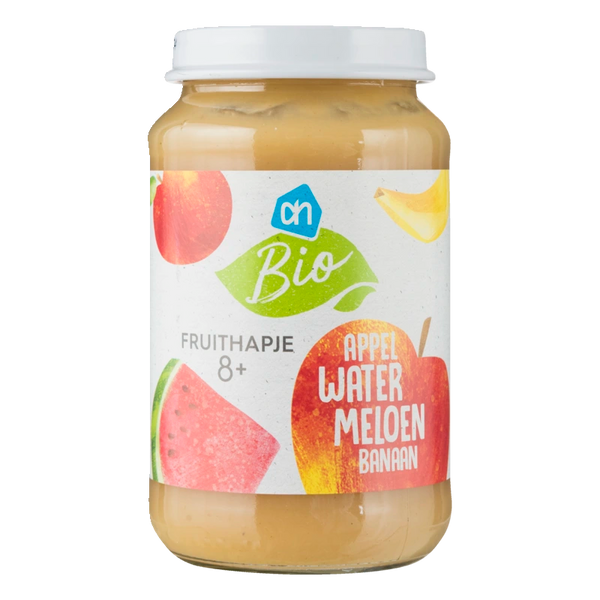 Biologisch Fruithapje appel watermeloen banaan 8m+
