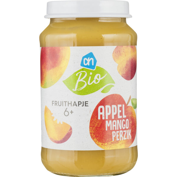 Biologisch Fruithapje appel mango perzik 6m+