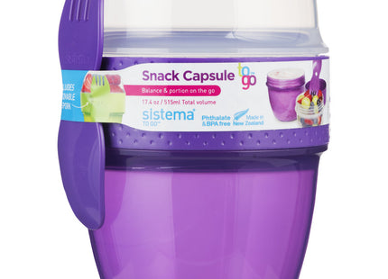 Sistema Snackdoos to go lepel/vork 515ml