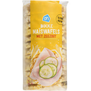 Dikke maiswafels met zeezout