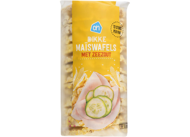 Dikke maiswafels met zeezout