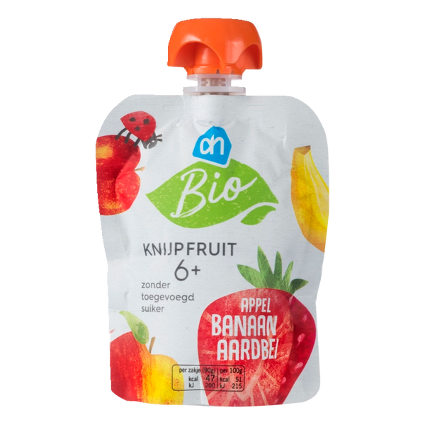 Organic Squeezable Fruit apple banana strawberry 6m+