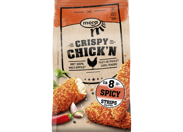 Mora Crispy chick'n spicy strips