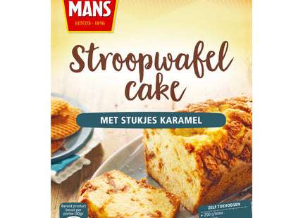 Koopmans Stroopwafel cake with pieces of caramel