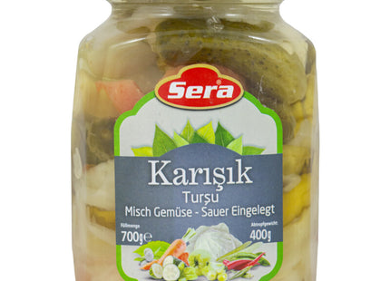 Sera Karisik Tursu (mixed pickled vegetables)