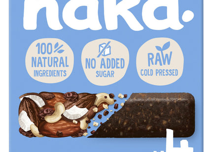 naked. Fruit bar with nuts cocoa coconut