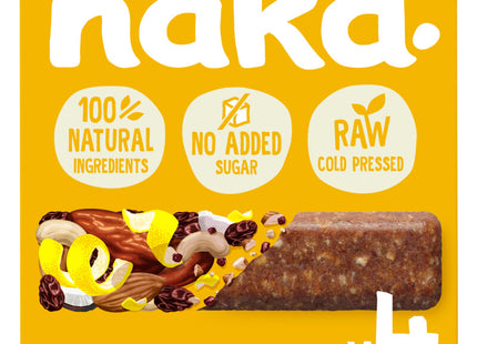 naked. Fruit bar with nuts lemon cake