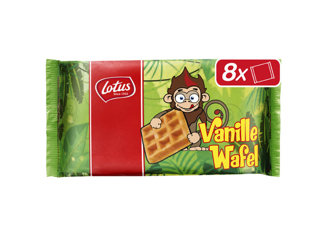 Lotus Wafels vanille aap
