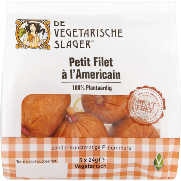 Vegetarische Slager Vegan petit filet americain