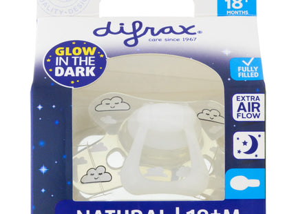 Difrax Pacifier natural 20+ glow in the dark