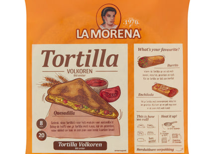 La Morena Vollkorn-Tortillas mittelgroß