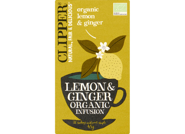 Clipper Lemon & Ginger organic infusion
