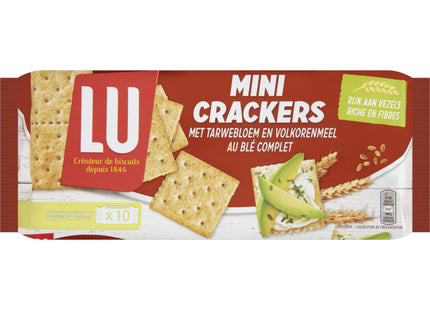 LU Mini crackers tarwebloem en volkorenmeel