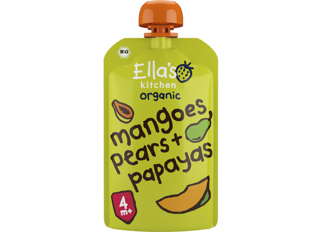 Ella's kitchen Mango's, peren + papaya's 4m+ bio