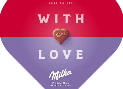 Milka With love pralines hazelnut créme