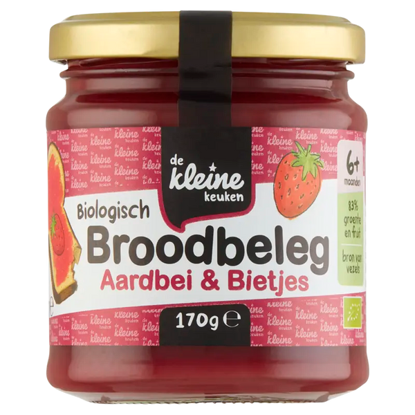 De Kleine Keuken Biologisch Brotaufstrich Erdbeere & Rote Bete 6m+