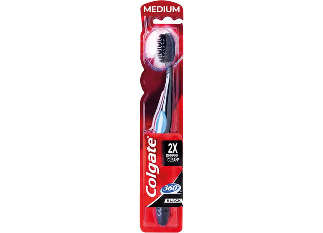 Colgate Charcoal black medium tandenborstel