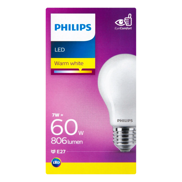 Philips LED bulb standard frosted E27 60W