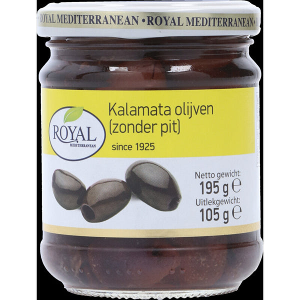 Königliche Kalamata-Oliven ohne Kern