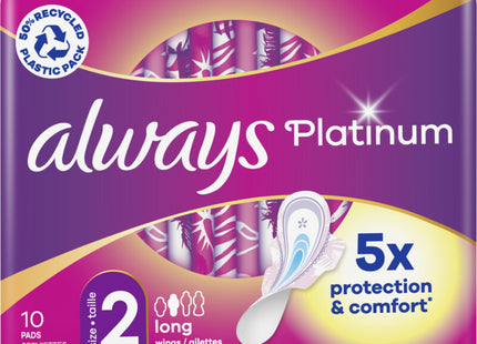Ultralange Damenbinden von Always Platinum