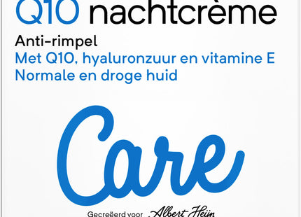 Care Q10 nachtcrème anti-rimpel