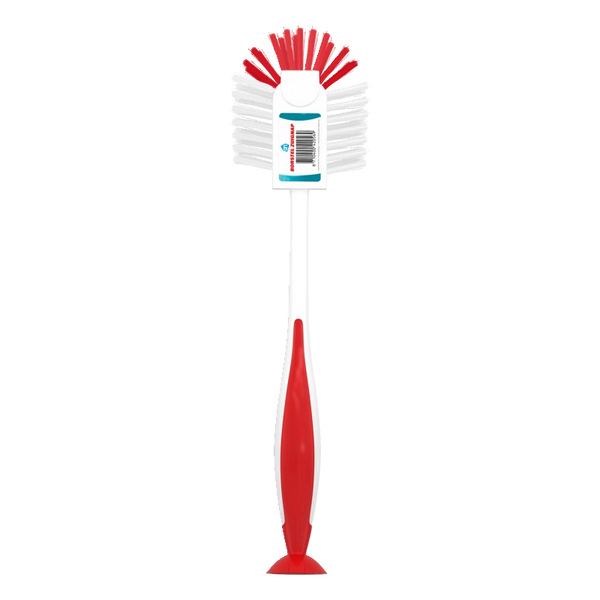 Dish brush with suction cup