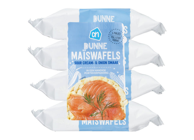 Dunne maiswafels sour cream 4-pack