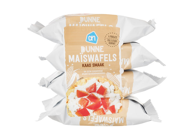 Dunne maiswafels kaas 4-pack