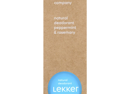 The Lekker Company Natural deodorant peppermint rosemary