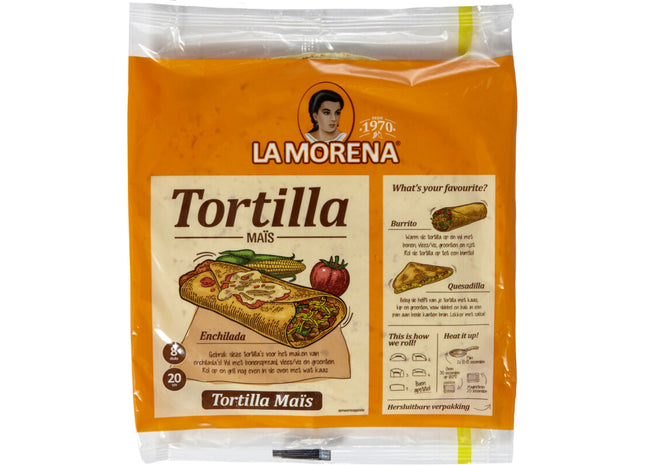 La Morena Tortilla wraps met maismeel medium