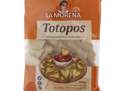 La Morena Totopos yellow corn tortilla chips