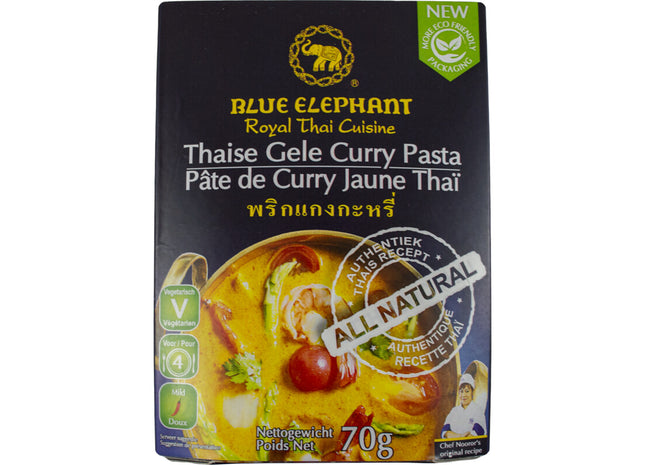 Blue Elephant Thaise gele curry pasta