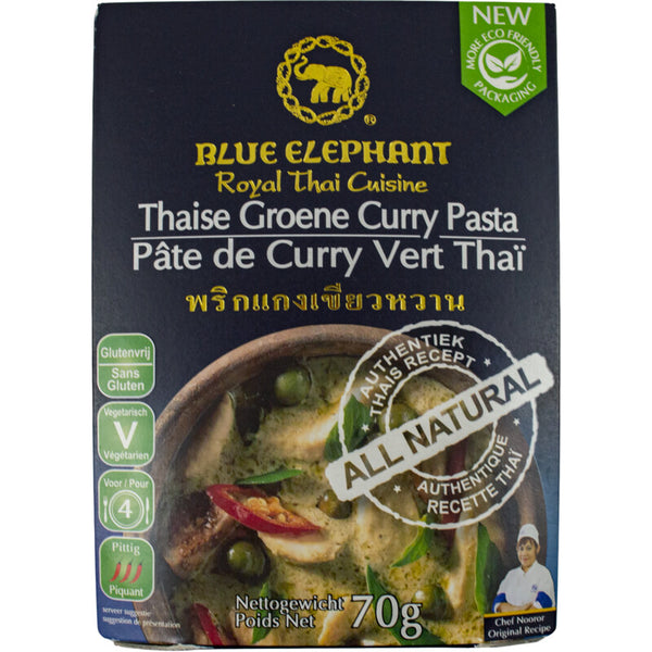 Blauer Elefant Thailändische grüne Currypaste