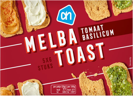 Melbatoast tomaat basilicum