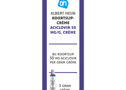 Koortslipcrème aciclovir 50mg