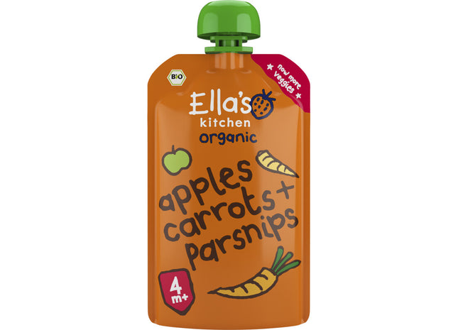 Ellas Küche Karotten, Äpfel + Pastinaken 4m+ Bio
