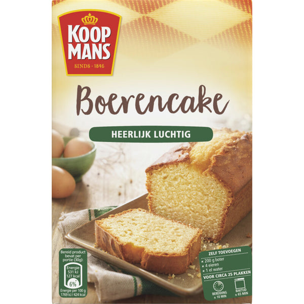 Koopmans Mix voor boerencake  Dutchshopper