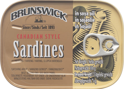 Brunswick Sardines naturel/soja