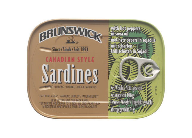Brunswick Sardines hot peppers