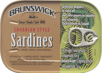 Brunswick Sardines hot peppers