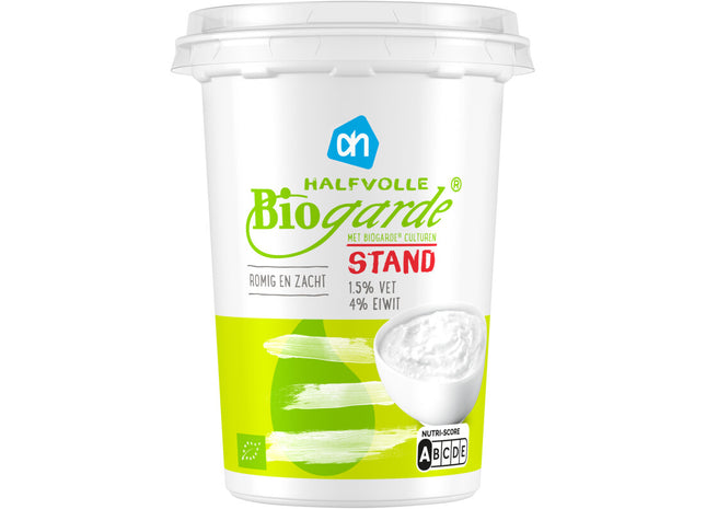 Halfvolle biogarde stand