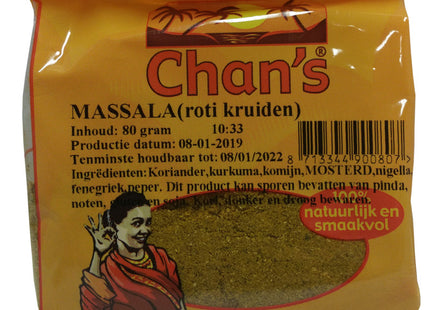 Chan's Massala roti kruiden