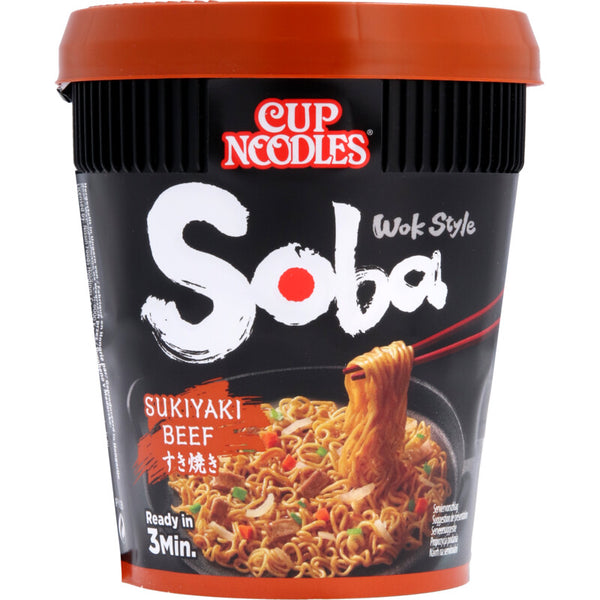 Nissin Soba cup noodles sukiyaki beef