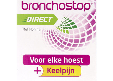 Bronchostop Direct with honey cough lozenges