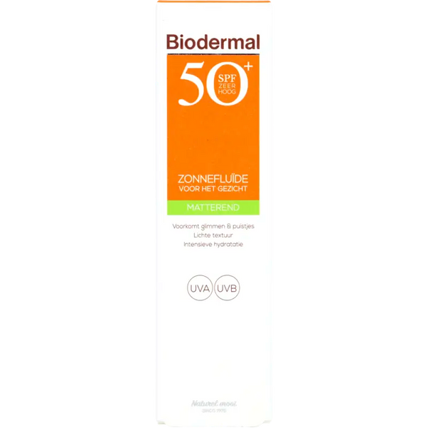 Biodermal Zonnefluïde voor het gezicht spf50
