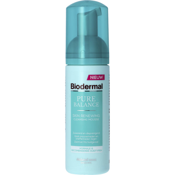 Biodermal Pure balance skin renewing cleans mousse