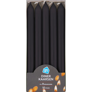 Dinerkaars zwart 8 uur zwart