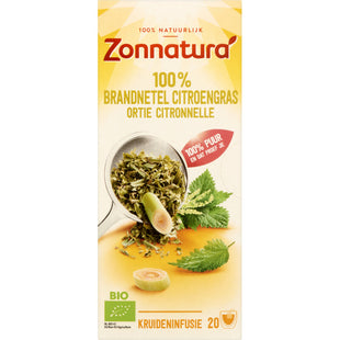 Zonnatura 100% brandnetel citroengras infusie
