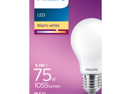 Philips Led fil standaard mat E27 75W